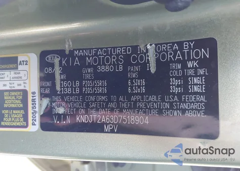 2013 Kia Soul + from USA, damaged, VIN KNDJT2A63D7518904